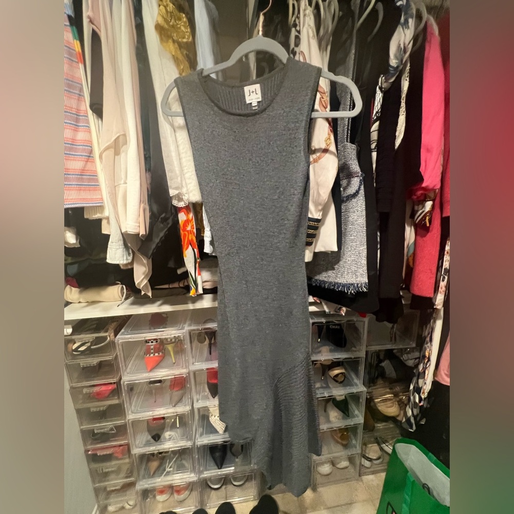 J+J Asymmetrical Midi Slingy Dress Size XS